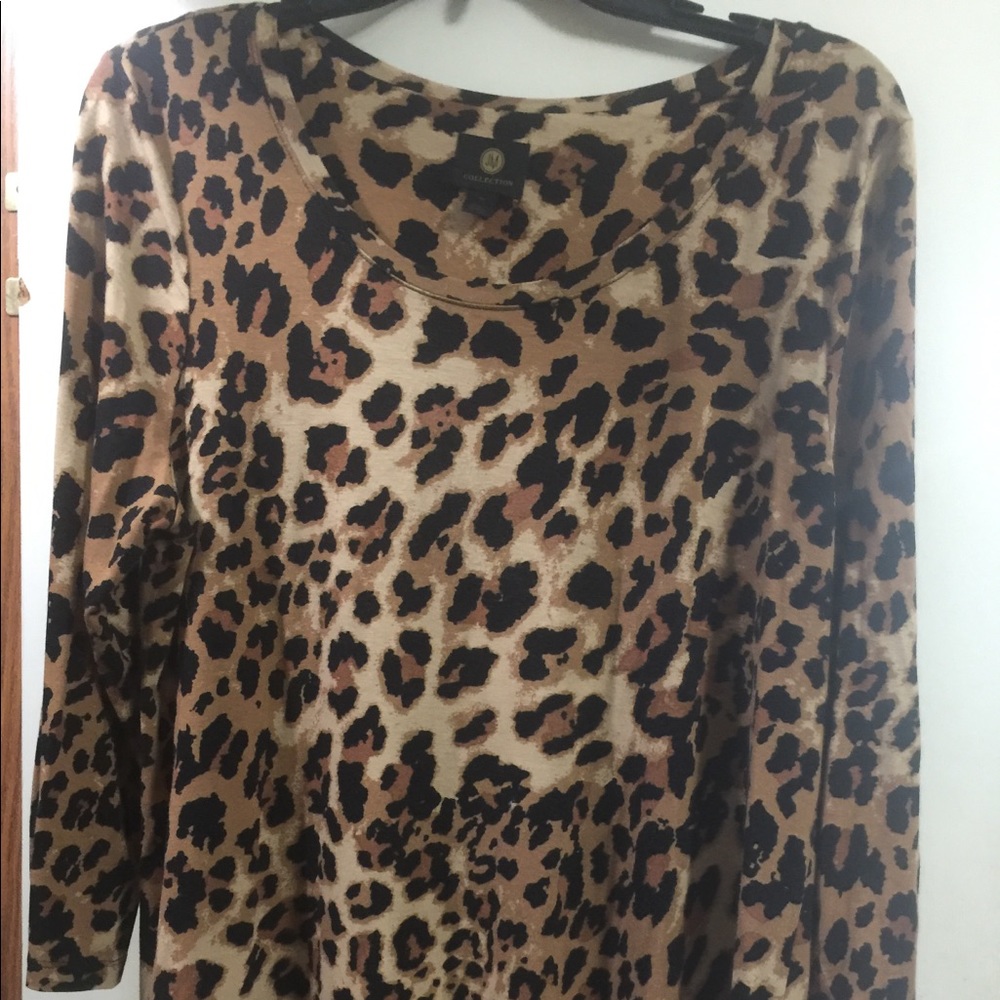 Jm Collection. Leopard Print Tunic. - image 1